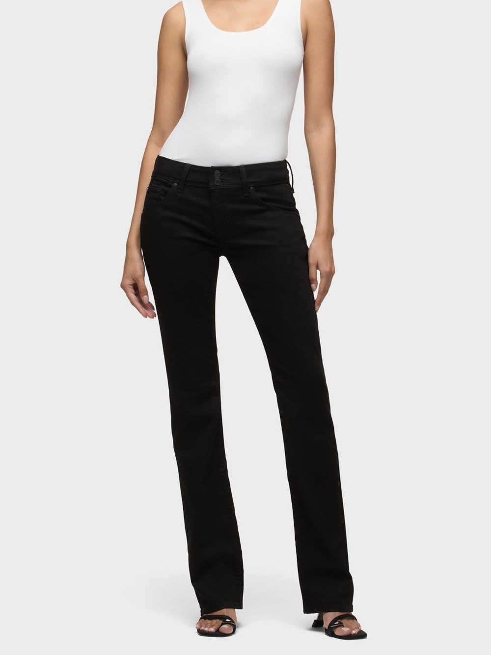 Hudson Jeans Flap Pocket Baby Bootcut Mid Rise Jeans In Black 🖤